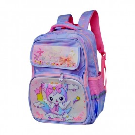 Sac à dos scolaire premium kawaii violet – SC3148