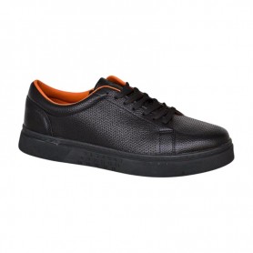Sneakers homme cuir noir – Chaussures élégantes - SNK561