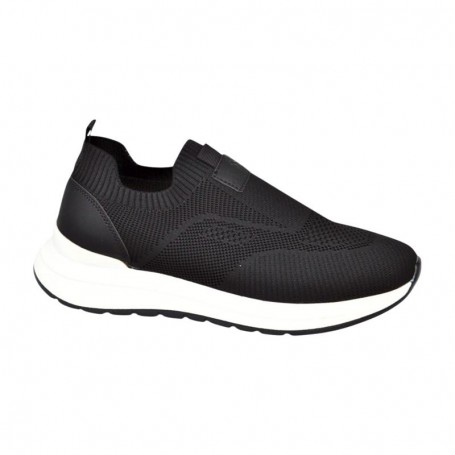 Sneakers homme noires slip-on – Chaussures confort – SNK570