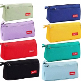 Trousse scolaire unie résistante – Multi-couleurs - TRS76