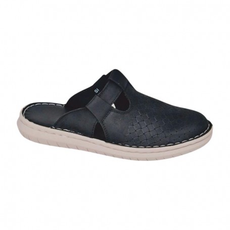 Sandale orthopédique homme cuir noir – Confort et style – SDL3128