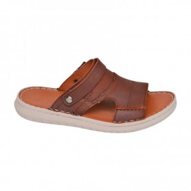 Sandale orthopédique homme cuir marron – Confort et style – SDL3133