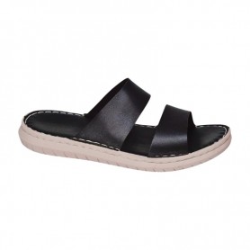 Sandale orthopédique homme cuir noir – Confort moderne – SDL3137