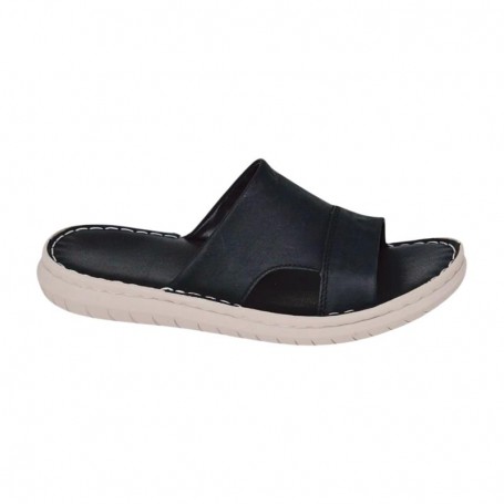 Sandale orthopédique homme cuir noir – Simplicité et confort – SDL3141