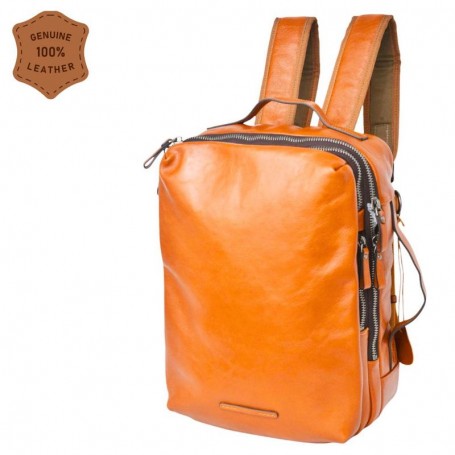 Sac à dos en cuir marron clair – Style moderne – SC3249