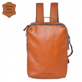 Sac à dos en cuir marron clair – Design épuré et élégant – SC3250