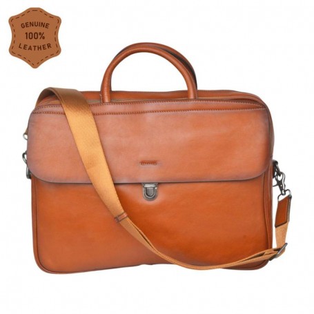 Sac en cuir marron clair – Élégance professionnelle – SC3252