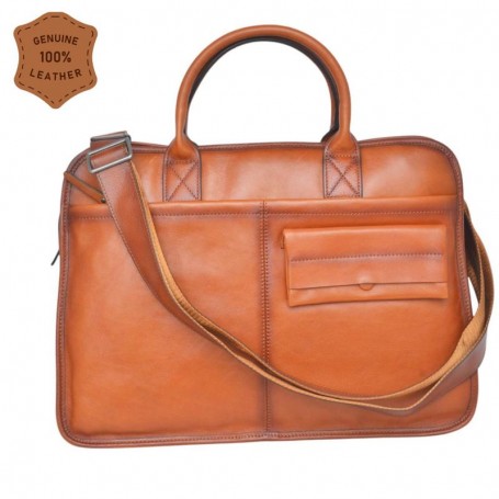 Sac en cuir marron clair – Style classique et raffiné – SC3254