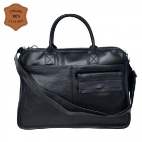 Sac en cuir noir – Élégance professionnelle – SC3256