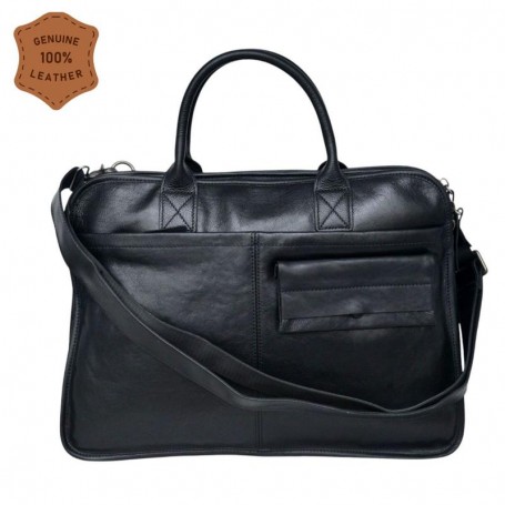 Sac en cuir noir – Élégance professionnelle – SC3256