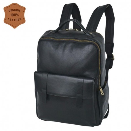 Sac à dos en cuir noir – Élégance et confort au quotidien – SC3260