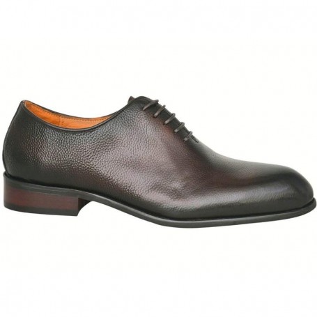 Chaussure Derby homme cuir grainé marron – Style raffiné - CDV1801