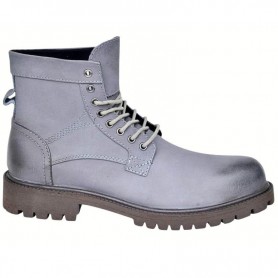 Bottines homme cuir gris – Chaussures élégantes et robustes – BTS500