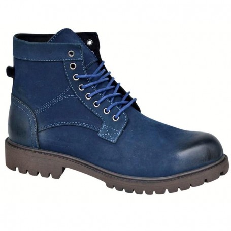Bottines homme bleu marine – Cuir résistant et design moderne – BTS501