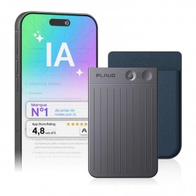 Plaud Note – Enregistreur Vocal IA 64 Go – Transcription et Résumé Automatique