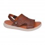 Sandale orthopédique homme cuir marron – SDL3146