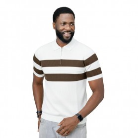 Polo homme rayures larges – Mode urbaine – TSH913