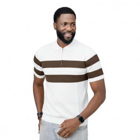 Polo homme rayures larges – Mode urbaine – TSH913