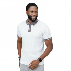 Polo blanc homme élégant – Mode premium – TSH915
