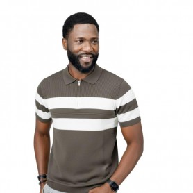 Polo homme rayures larges – Mode tendance – TSH920
