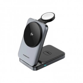 Powerology Qi2 Hub – Station de Charge Rapide Multi-Appareils Qi2 15W