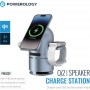 Powerology Station de Charge Sans Fil Qi2 - Haut-Parleur – 3-en-1