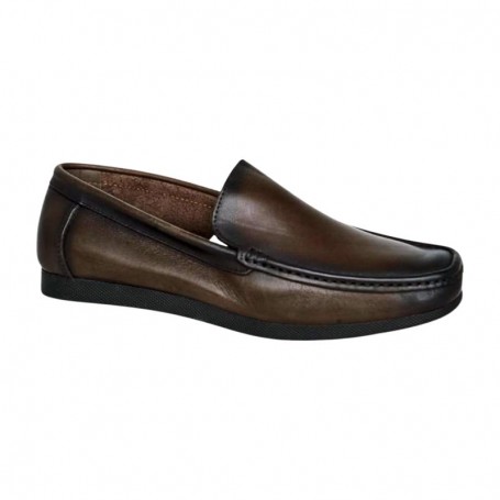 Mocassin marron foncé homme – Style chic – MOC704