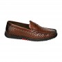 Mocassin marron tressé homme – Élégance moderne – 39 à 46 – MOC714