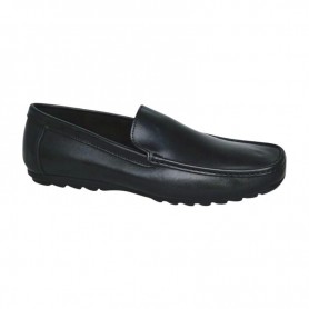 Mocassin noir lisse homme – Élégance moderne – MOC718