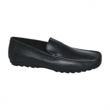 Mocassin noir lisse homme – Élégance moderne – MOC718