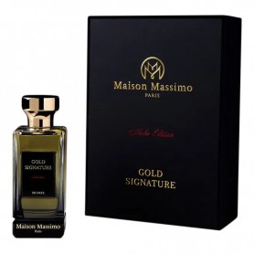 Eau de Parfum GOLD SIGNATURE 100 ml – Maison Massimo Paris – Parfum Luxe