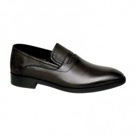 Mocassin homme cuir noir élégant – Style chic – CDV1807