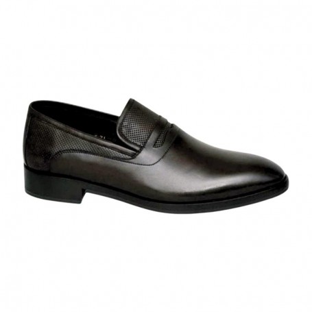 Mocassin homme cuir noir élégant – Style chic – CDV1807