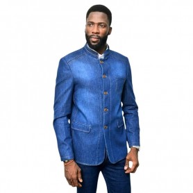Veste blazer homme denim chic - VST210