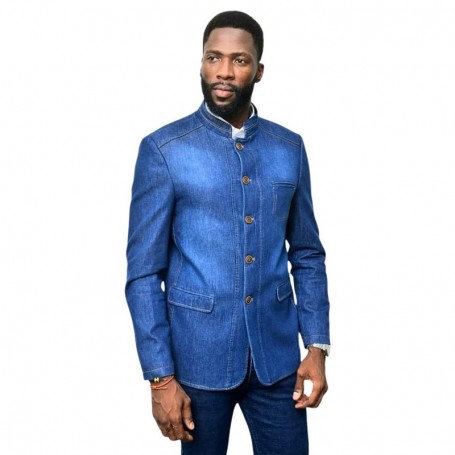 Veste blazer homme denim chic - VST210