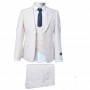 Costume homme premium beige avec gilet – Élégance italienne – CTM523