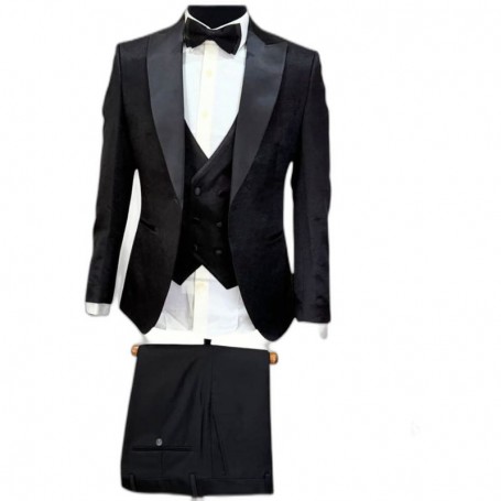 Smoking homme premium noir – Mariage et cérémonie – CTM531