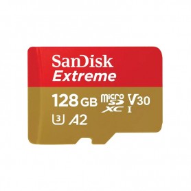 Carte Mémoire SanDisk Extreme microSDXC 128 Go – 190 Mos