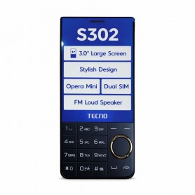 Téléphone Mobile Tecno S302 Dual SIM – Écran 3.0" – 1500 mAh