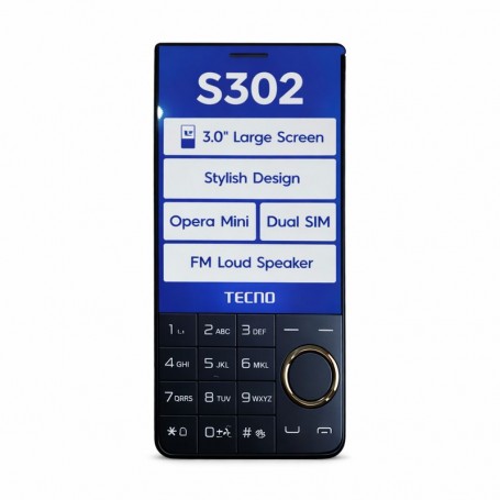 Téléphone Mobile Tecno S302 Dual SIM – Écran 3.0" – 1500 mAh