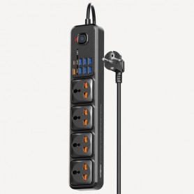 Multiprise 12 en 1 PD 20W – 4 Prises Universelles – 7 USB – 1 USB-C – 3M