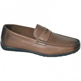 Mocassin Homme Marron Tressé – Chaussures Élégantes – MOC747