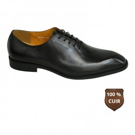 Chaussure classe noire en cuir lisse – CDV1859