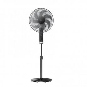 Ventilateur à Pied MIDEA Noir – Télécommande – 7 Hélices – FS4023MT