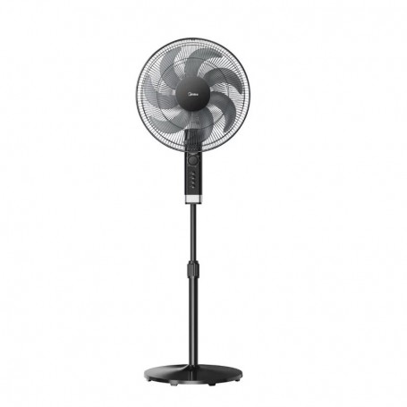 Ventilateur à Pied MIDEA Noir – Télécommande – 7 Hélices – FS4023MT
