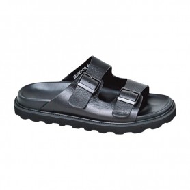 Sandale premium noire à semelle crantée – SDL3300
