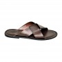 Sandale premium marron à brides croisées – SDL3301