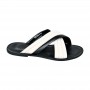 Sandale premium noire et blanche – SDL3302