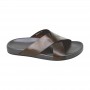 Sandale premium marron à brides croisées – SDL3304