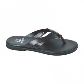 Tong sandale premium noire à brides croisées – SDL3307